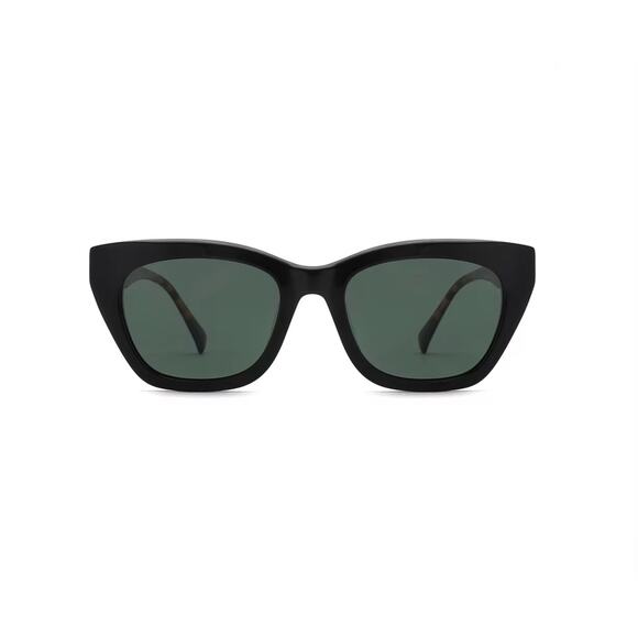 Vintage Black Tortoiseshell Acetate Cat-Eye Retro Fashion Sunglasses NWT - Picture 1 of 4